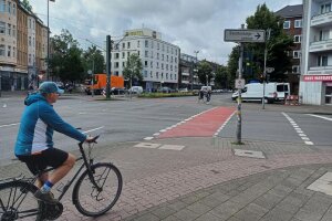 Verkehrsforschung Rote Radfurten